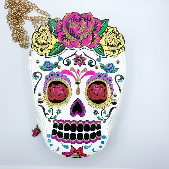 Betsey Johnson Handbags - Betsey Johnson Skull Candy Crossbody Purse